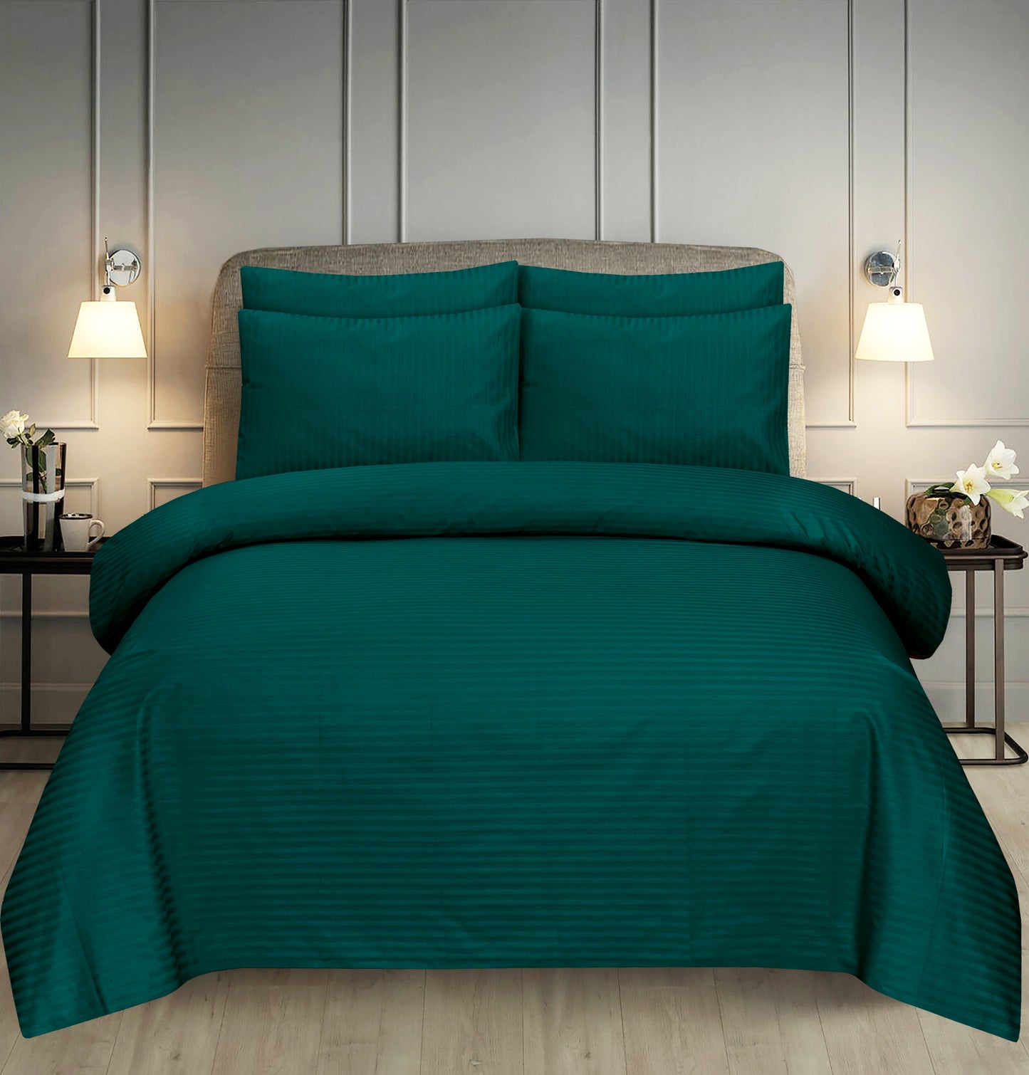 Zinc Stripe - 7pcs Winter Razai/Quilt Set (Luxury)