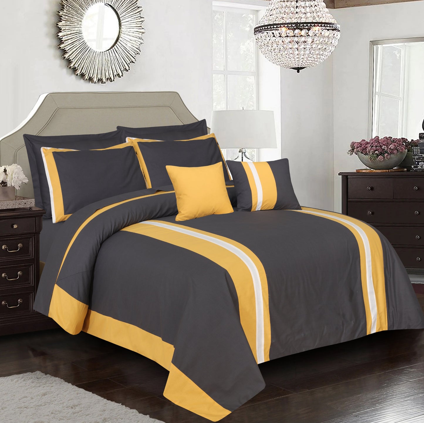 Kempston-Bed Set 8 Pcs (Luxury)