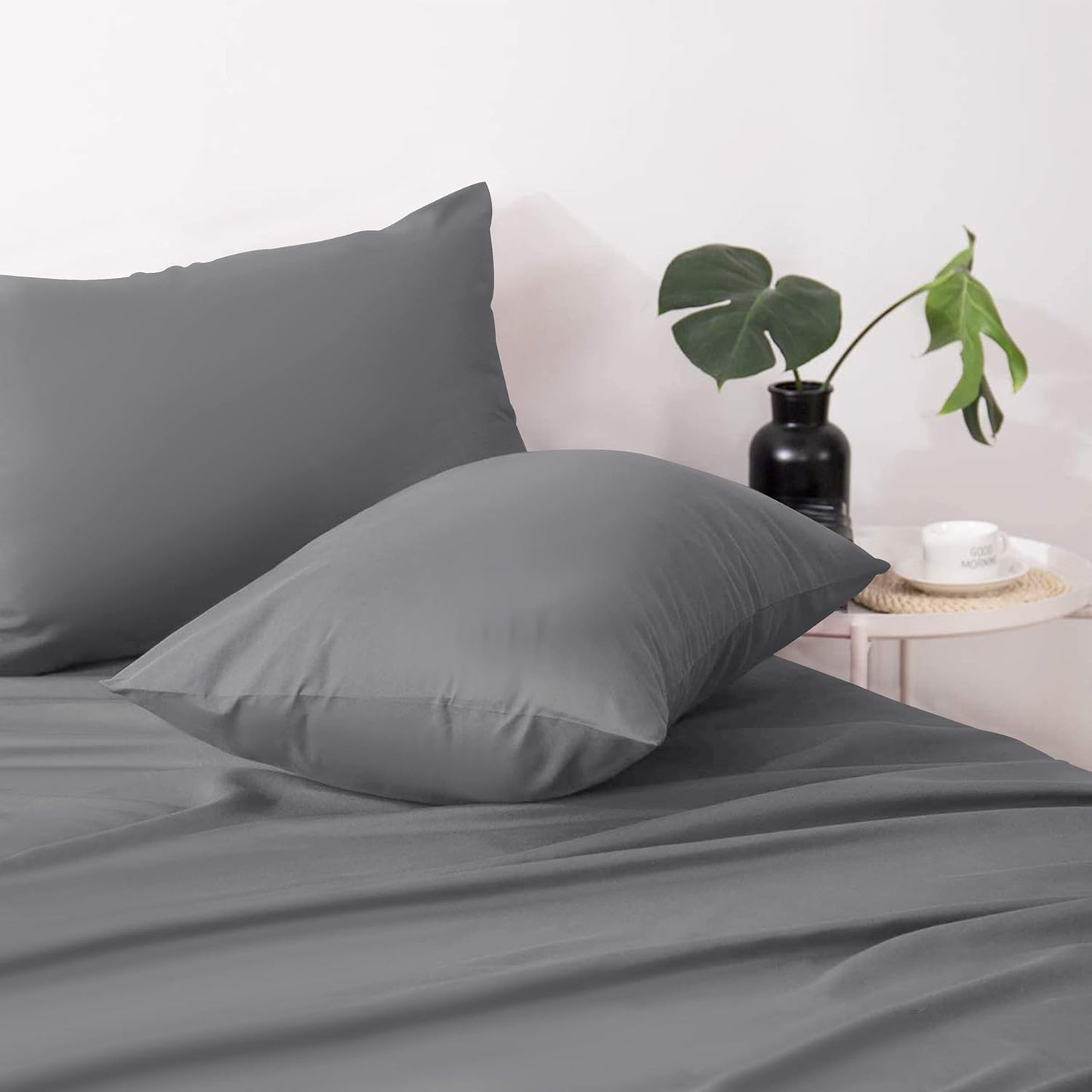 Ferrera Ash Grey Pillow Case-Pack of 2