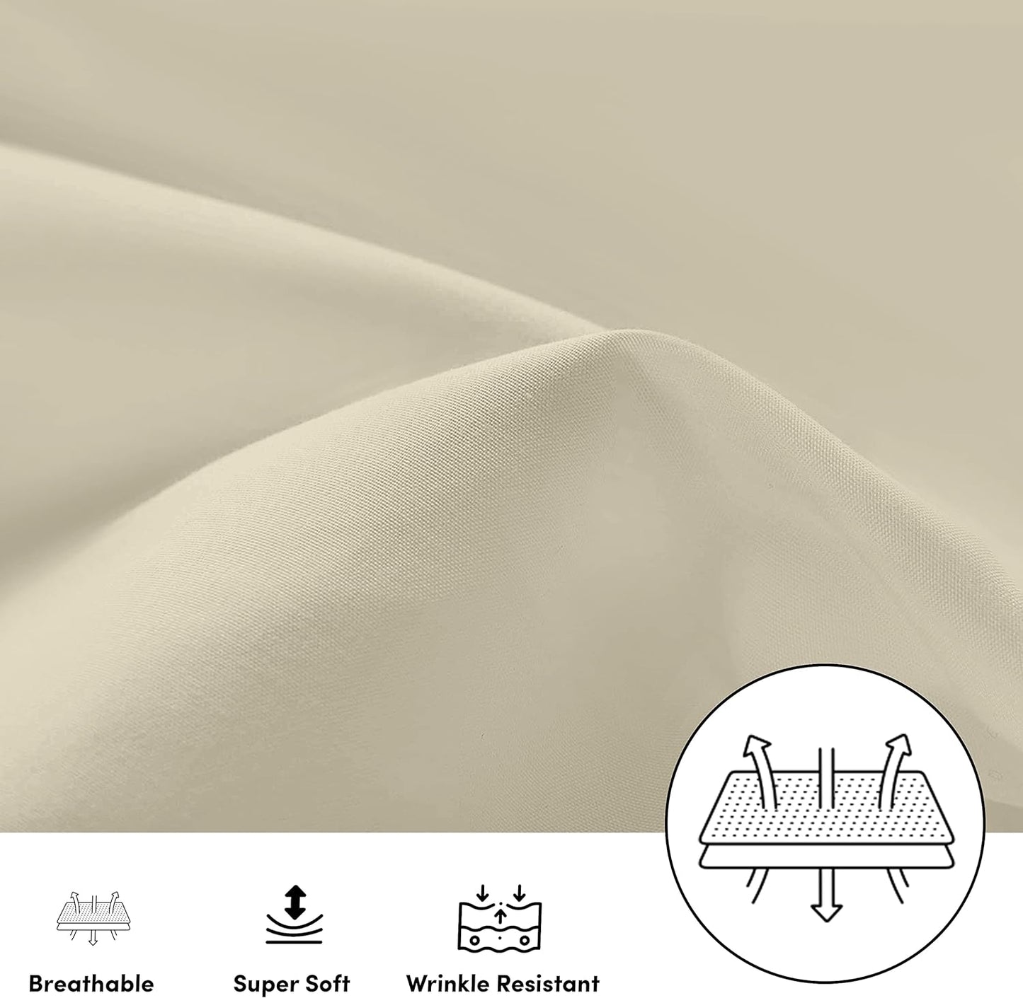 Ferrera Creamy Pillow Case-Pack of 2