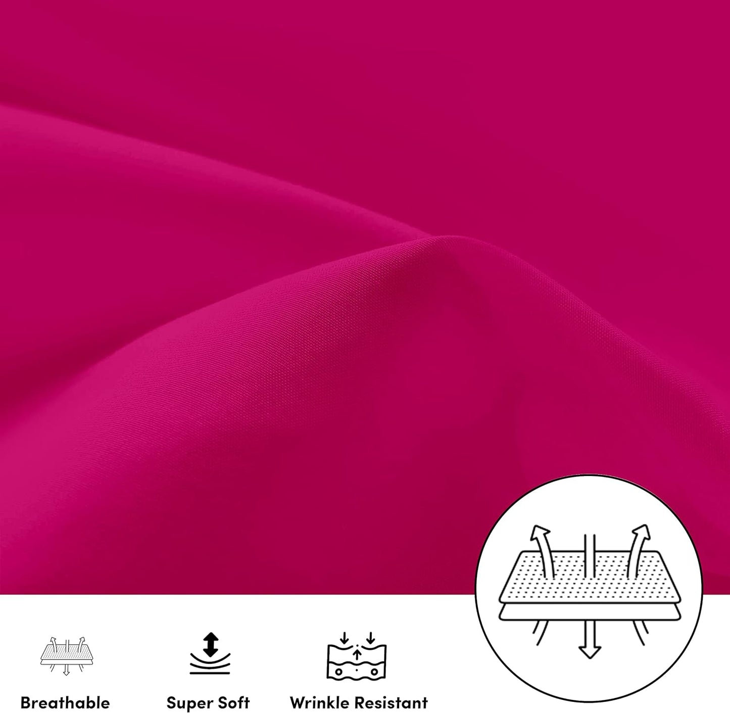 Ferrera Hot Pink Pillow Case-Pack of 2