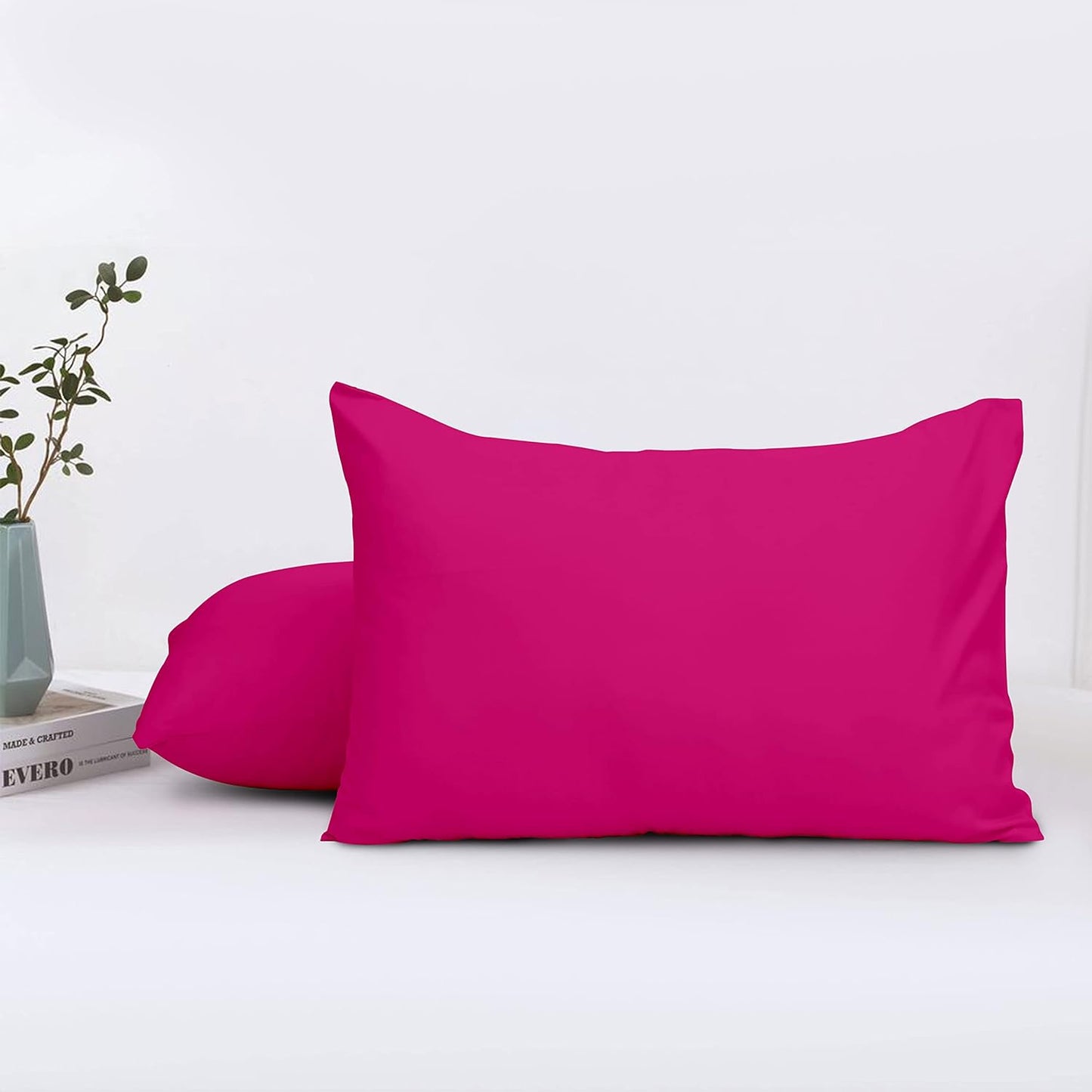 Ferrera Hot Pink Pillow Case-Pack of 2