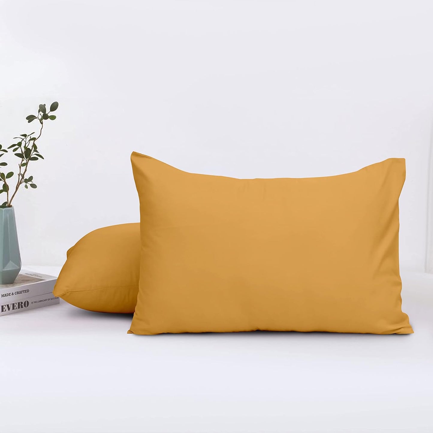 Ferrera Ochre Pillow Case-Pack of 2