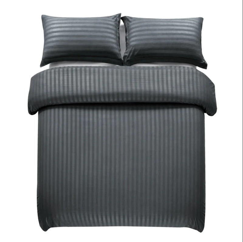 Grey Stripe - 7pcs Winter Razai/Quilt Set (Luxury)