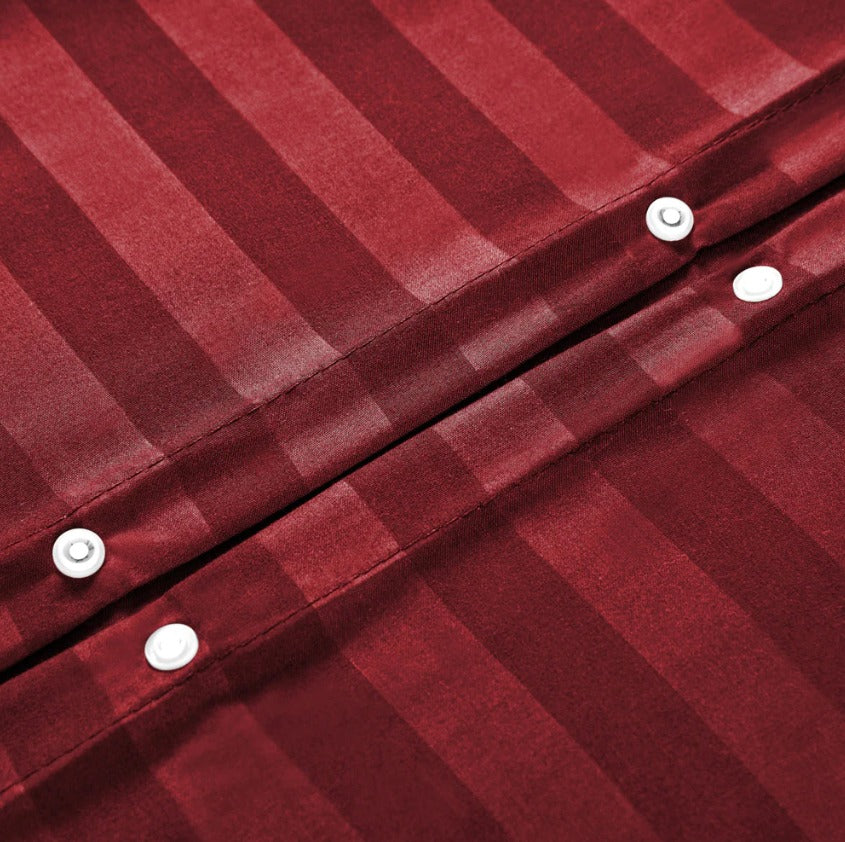 Maroon Stripe - 7pcs Winter Razai/Quilt Set (Luxury)