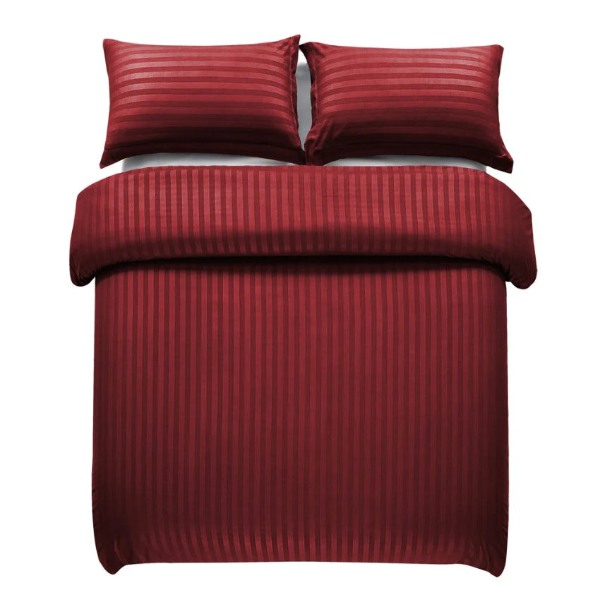 Maroon Stripe - 7pcs Winter Razai/Quilt Set (Luxury)