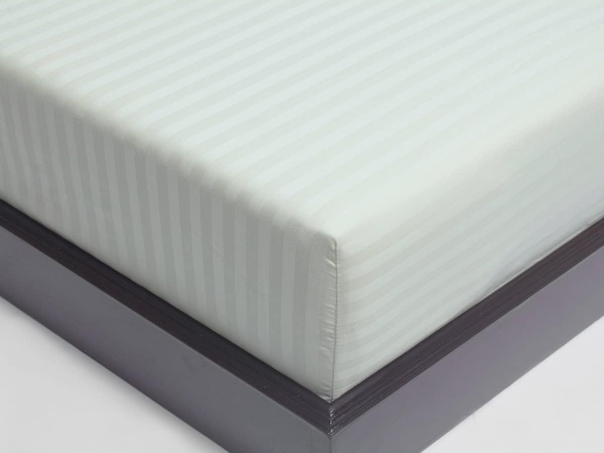 White Stripe-Luxury Fitted Sheet