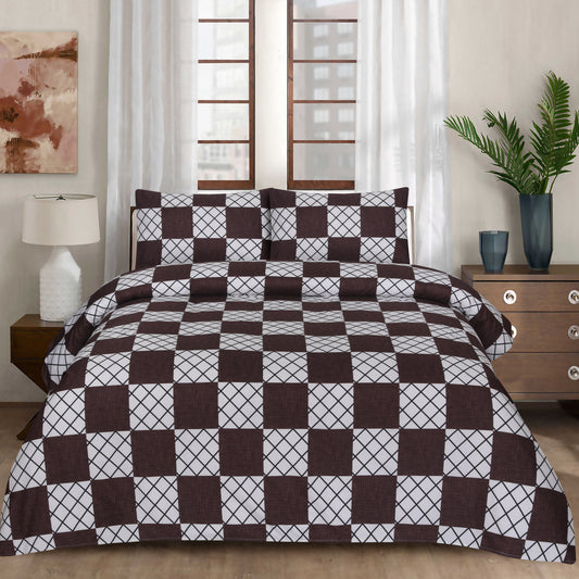 Elegance Check-Bed Sheet Set
